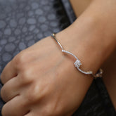 92.50 Flower Silver Bracelet